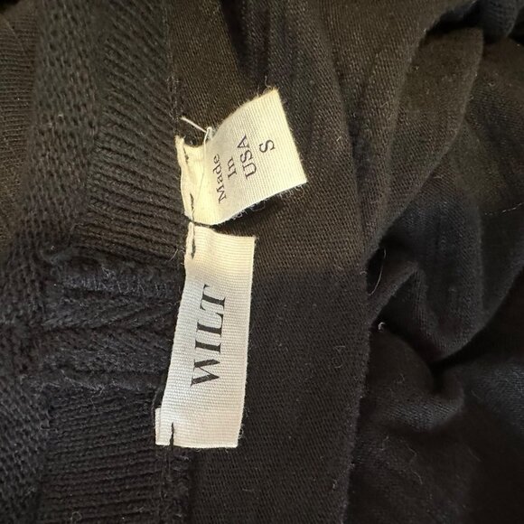 WILT‎ Black Open Cardigan Sweater S - Picture 4 of 5